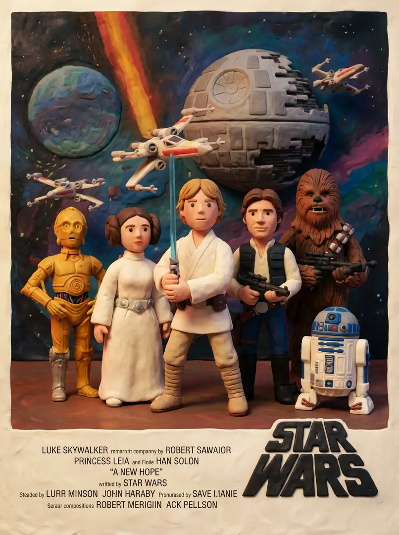 Claymation movie poster still